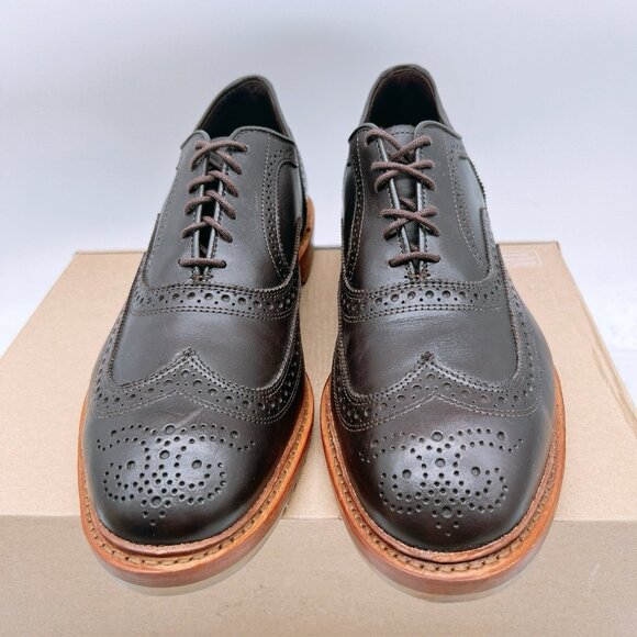 Allen Edmonds McTavish Wingtip Oxford Dress Shoes Mens US 11 EEE Chocolate Brown - Picture 3 of 12